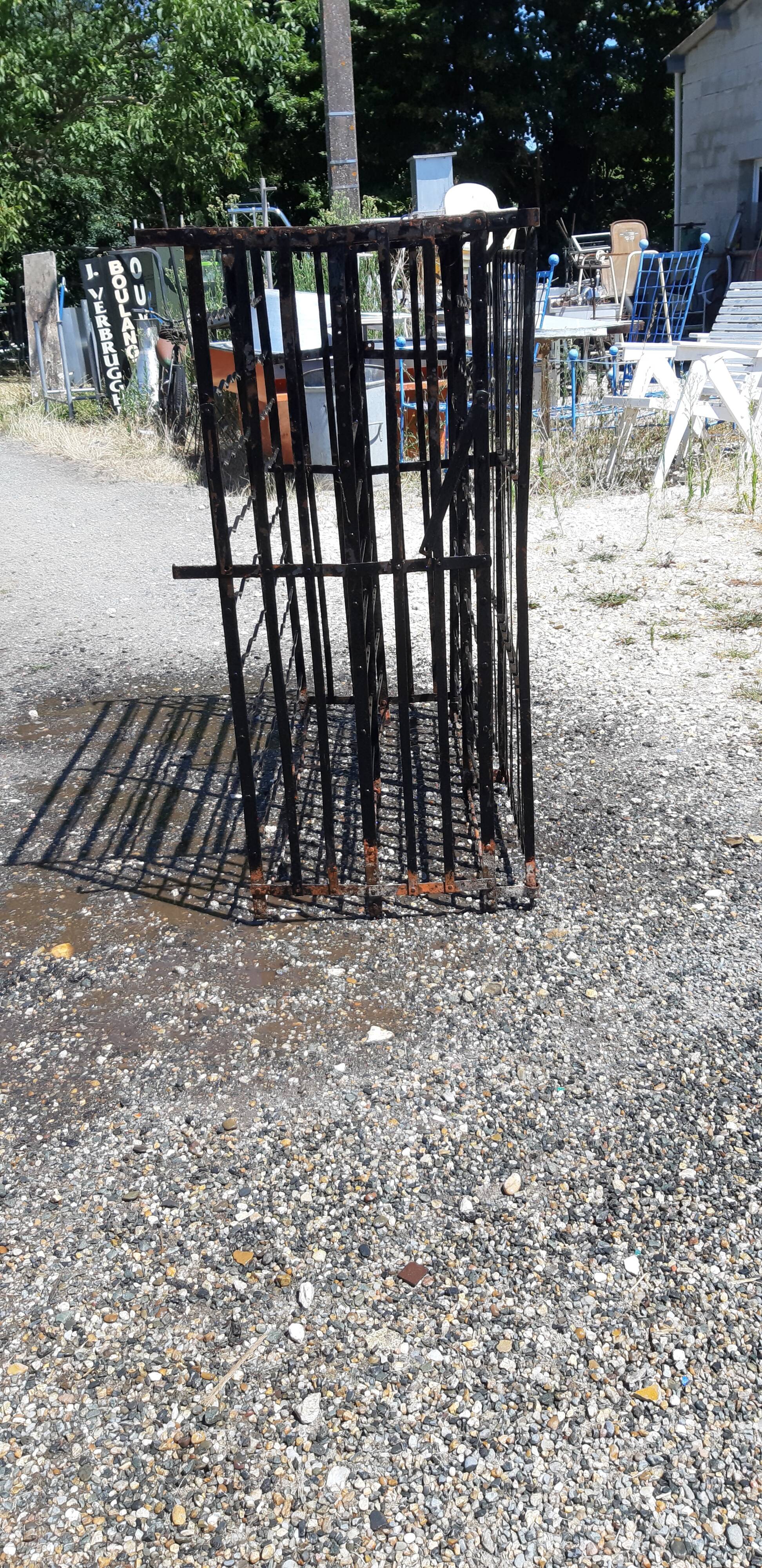 Furniture iron bottle locker, 2 doors