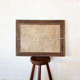 Painting "River of the Alps", Oil on panel, framed