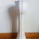 Planter pot on stand in earthenware, vintage Italy