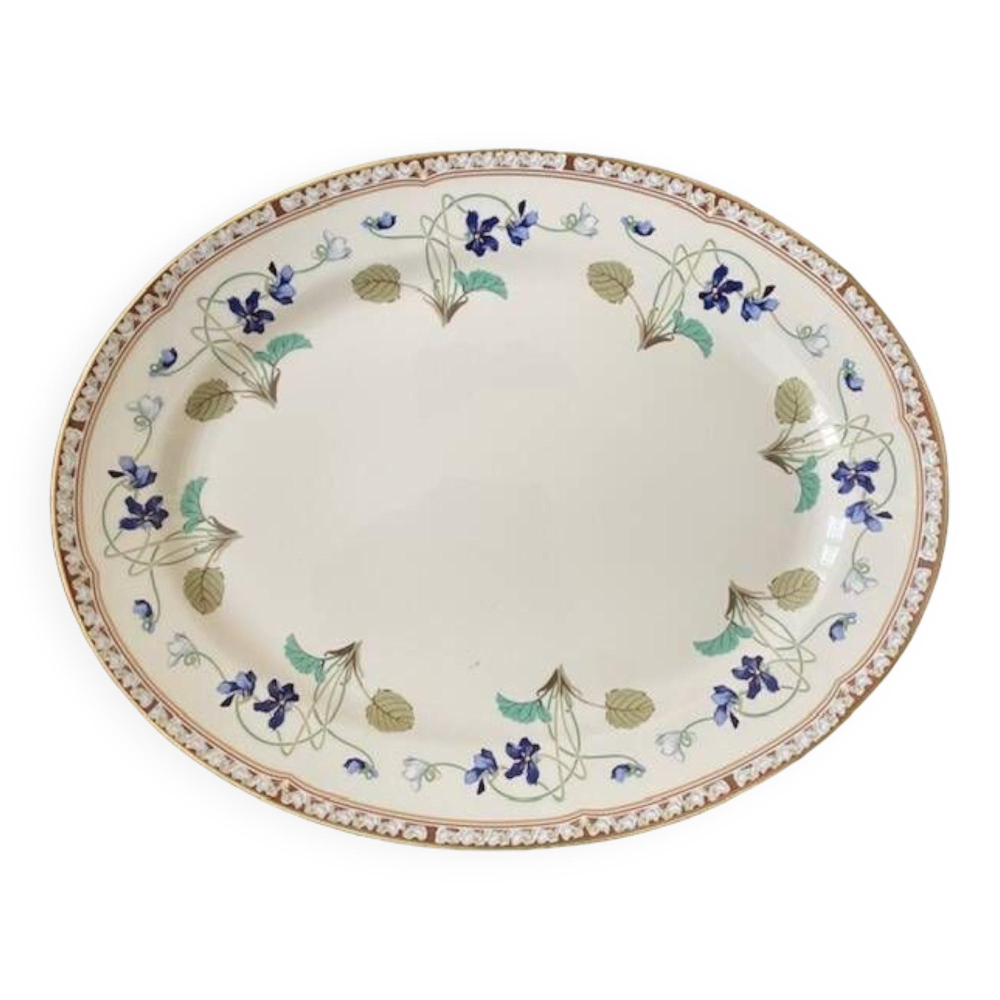 Oval dish, Haviland, Impétarice Eugénie