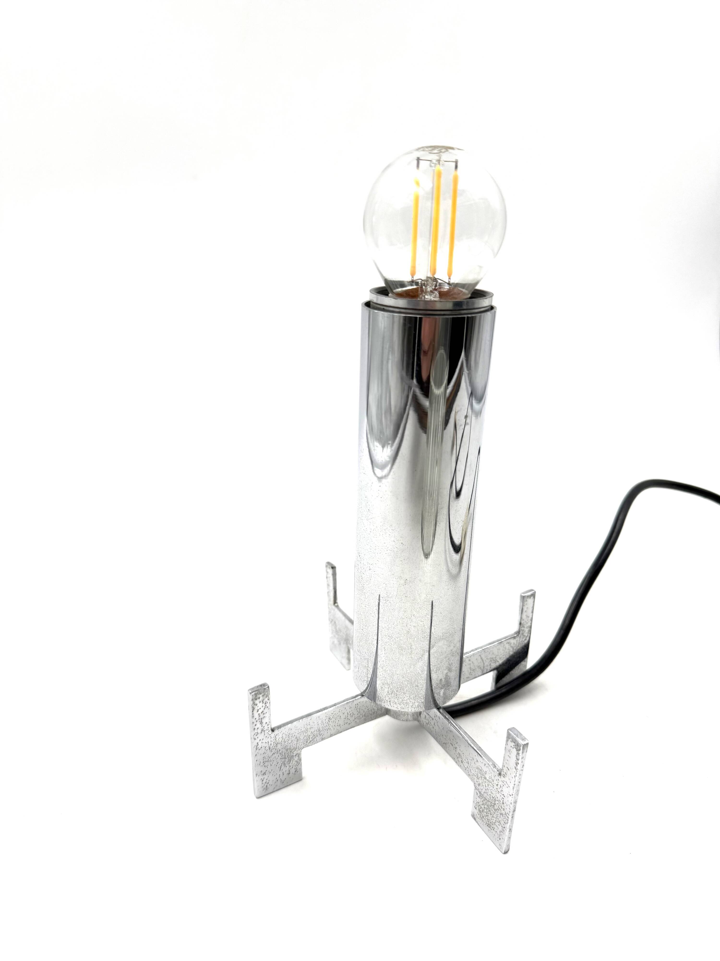 Glass table lamp, Fidenza Vetraria Italy 1970s