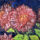 Oil on canvas flowers fruits signed dated 1967
