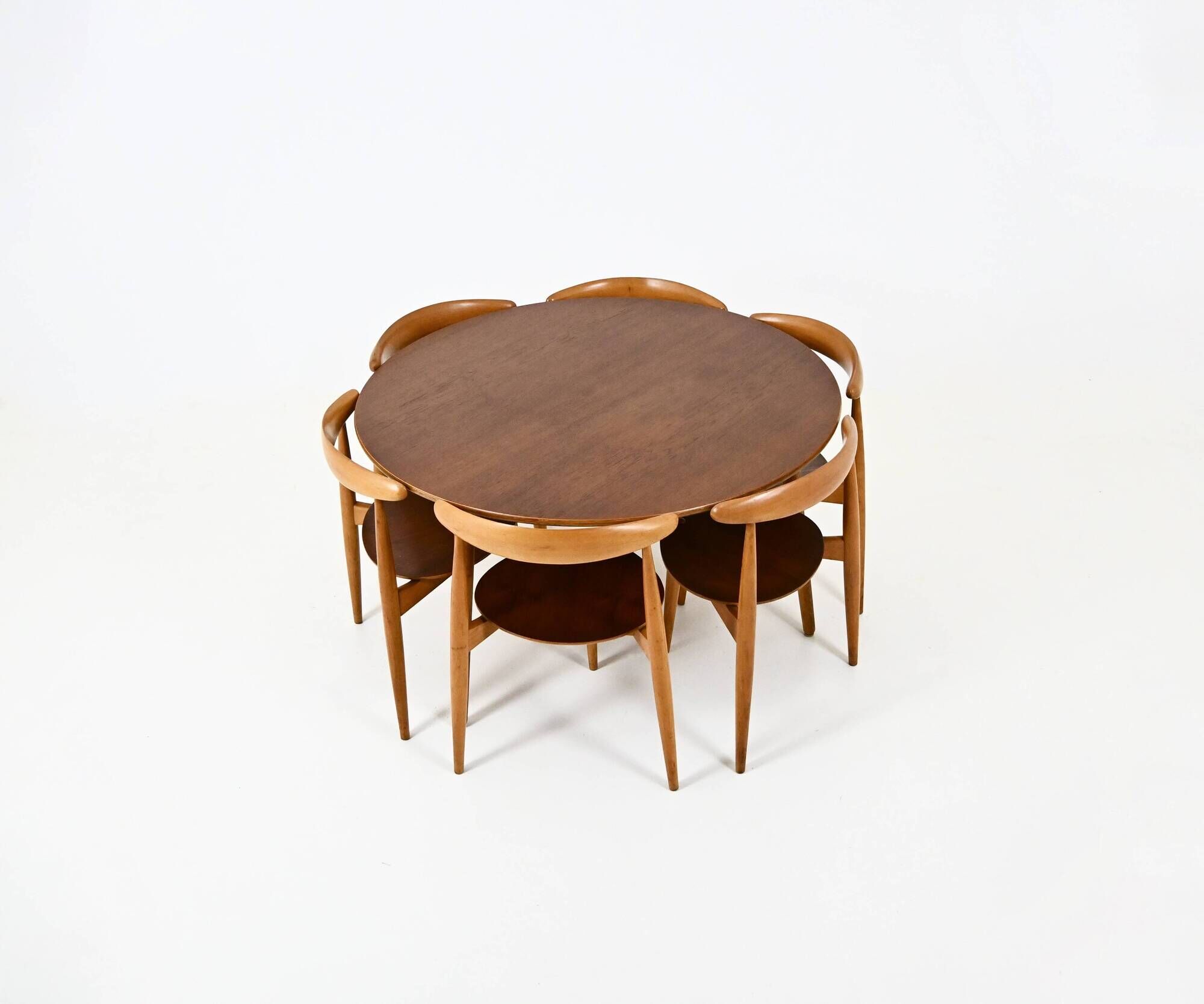 Dining set by Hans J. Wegner for Fritz Hansen, 1950s