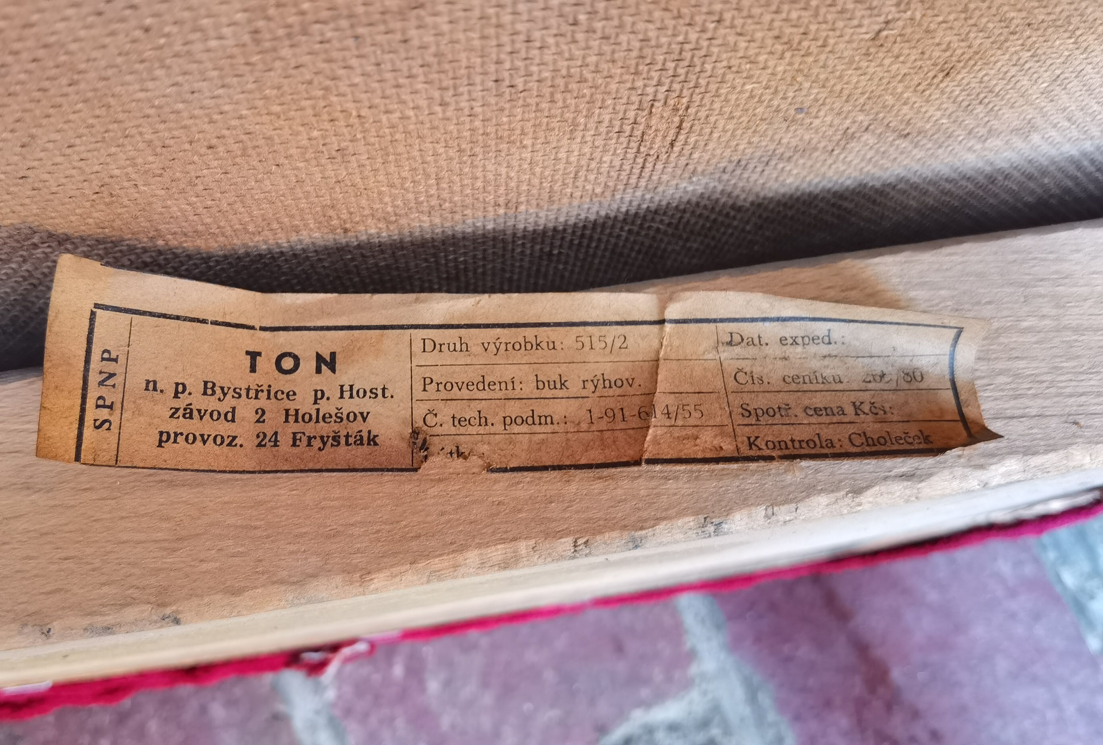 Lot of 6 Oswald Haerdtl chairs for Ton