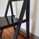 Chaise pliante noire