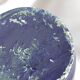 Blue grooved vase