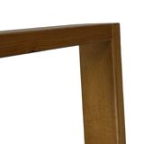 Vintage Scandinavian modern pinewood slatted bench from the 1960's