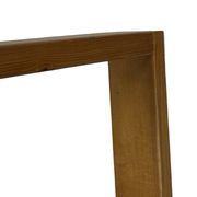 Vintage Scandinavian modern pinewood slatted bench from the 1960's