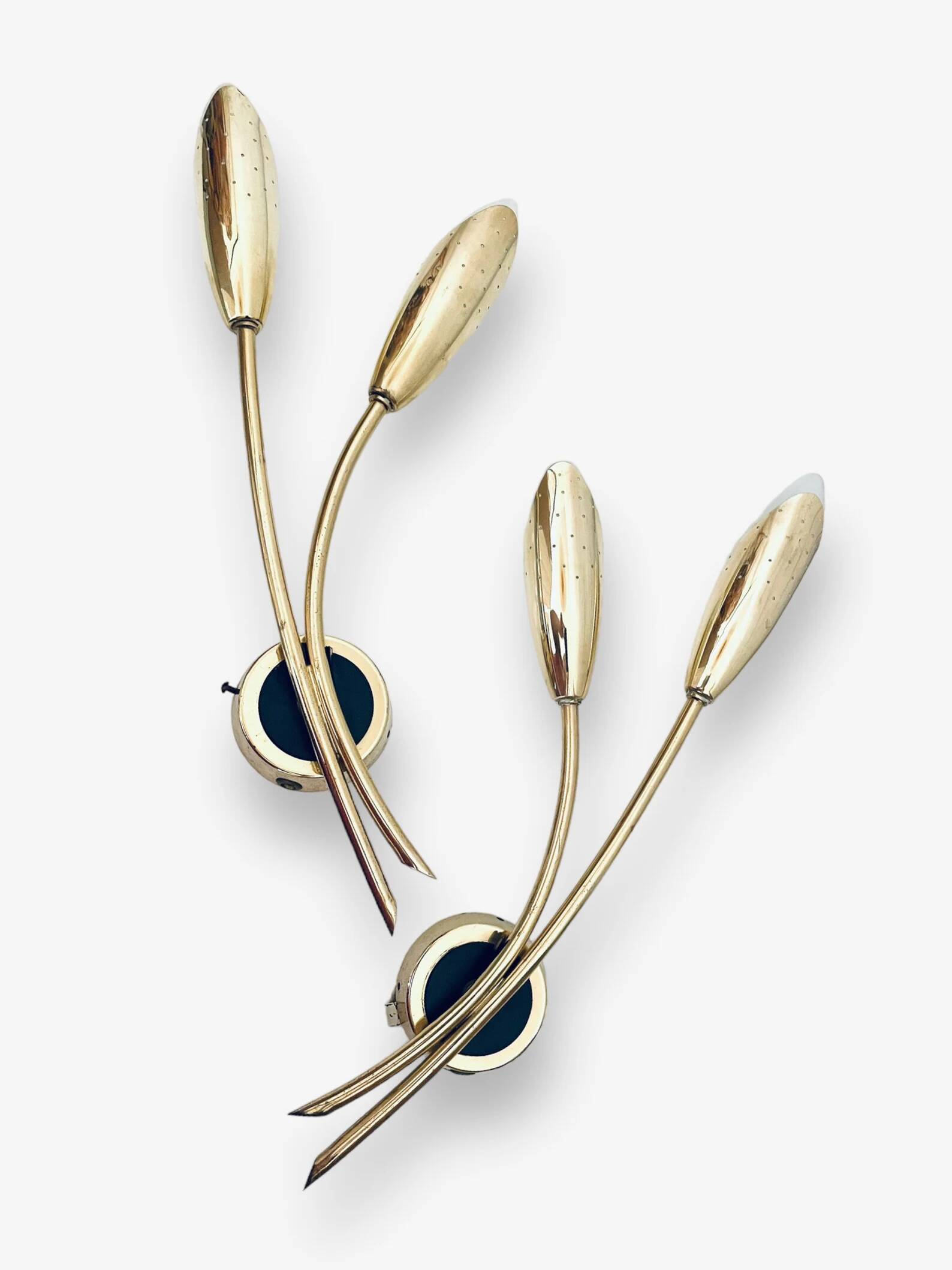 Pair of 1950s Mid Century wall lamp
