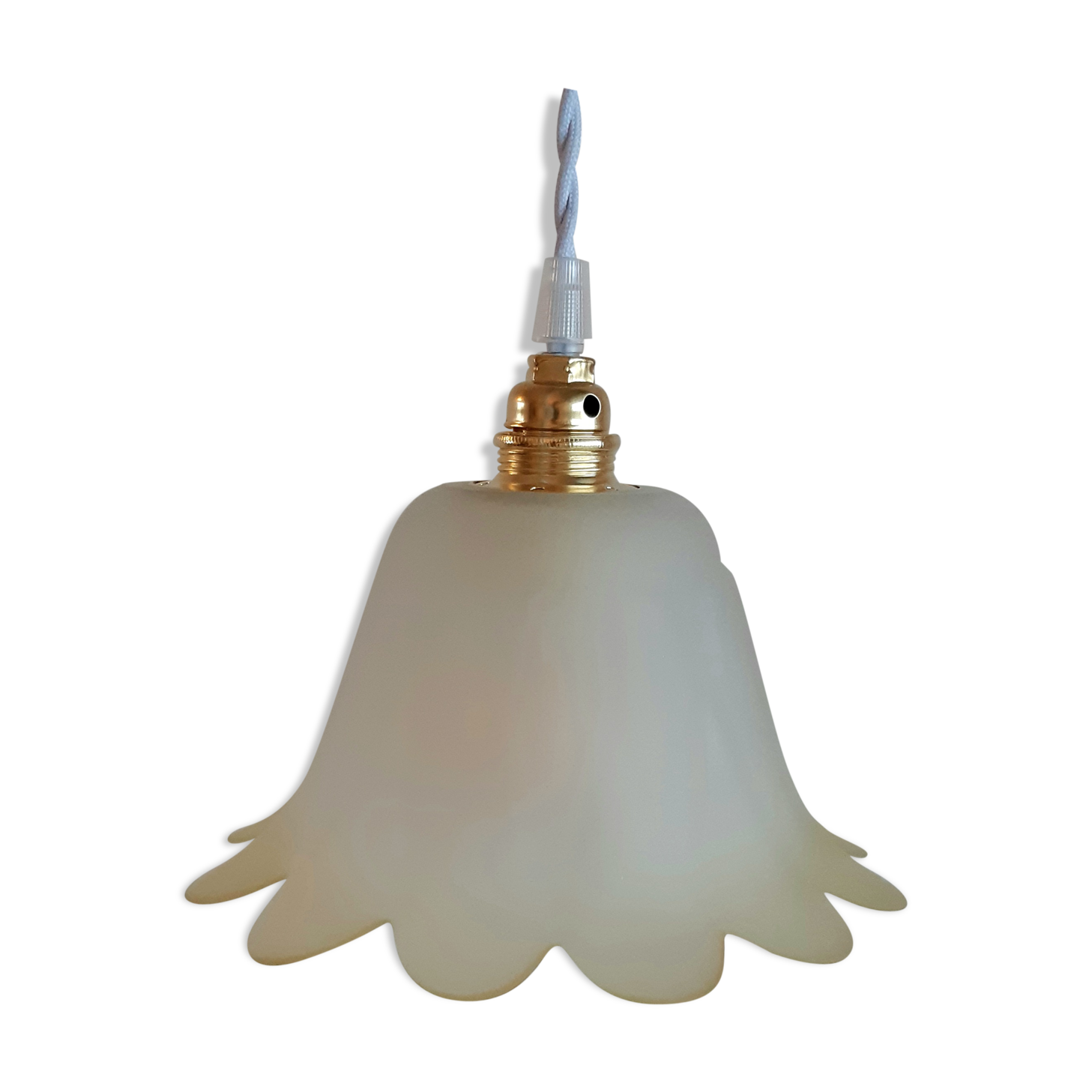 Vintage tulip hand lamp