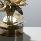 Brass House Jansen 70s flower lamp