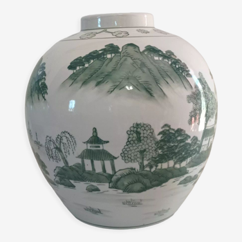 Vase en porcelaine rond