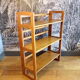 Vintage foldable wooden bookseller bookcase