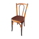 Curved wooden bistro chair