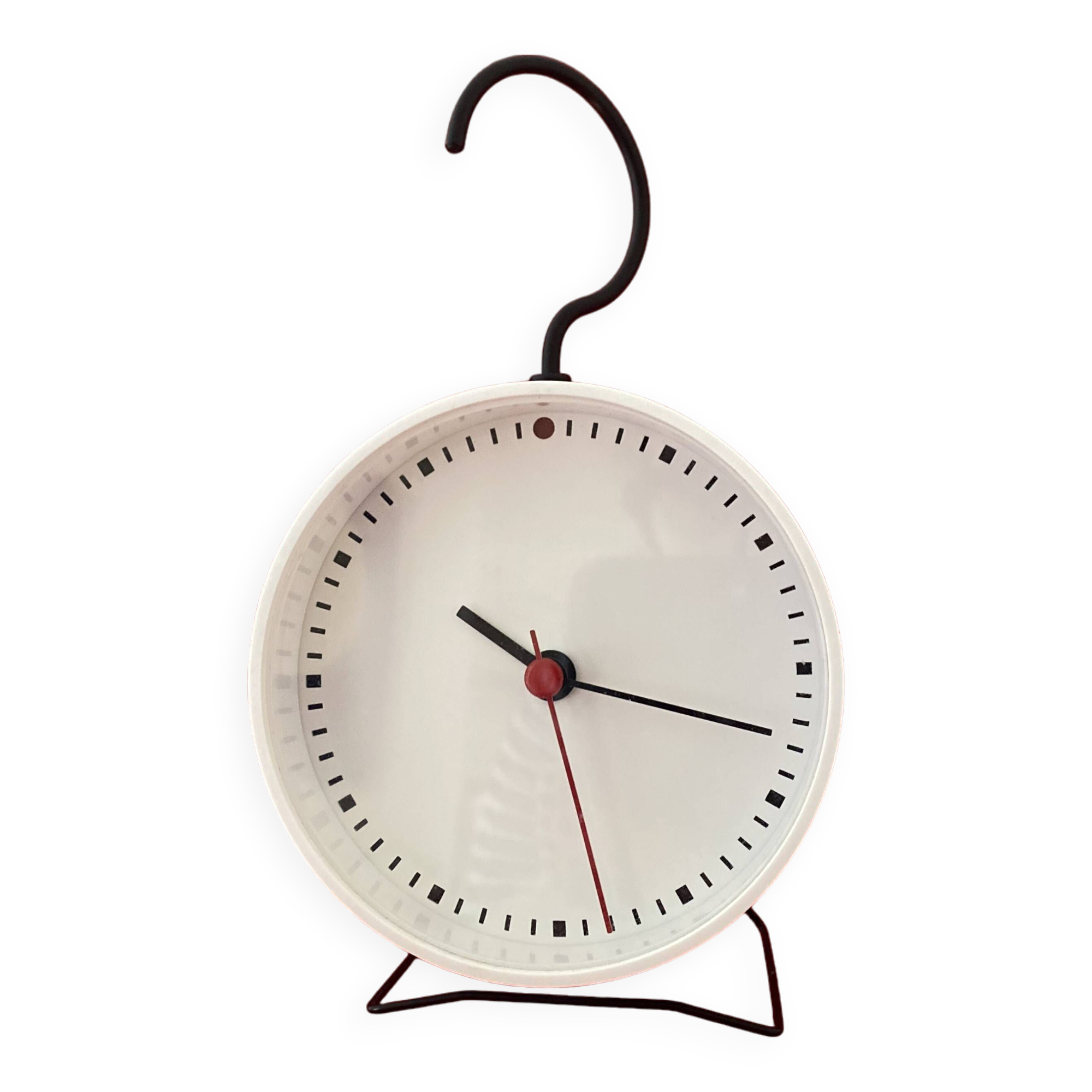 White clock to stand or hang ikea vintage model sniffa