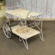 1980s metal wheeled dessert trolley