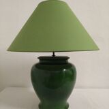 XL lamp in green earthenware from the 70s/80s
