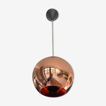 Copper Tom Dixon pendant lights individually