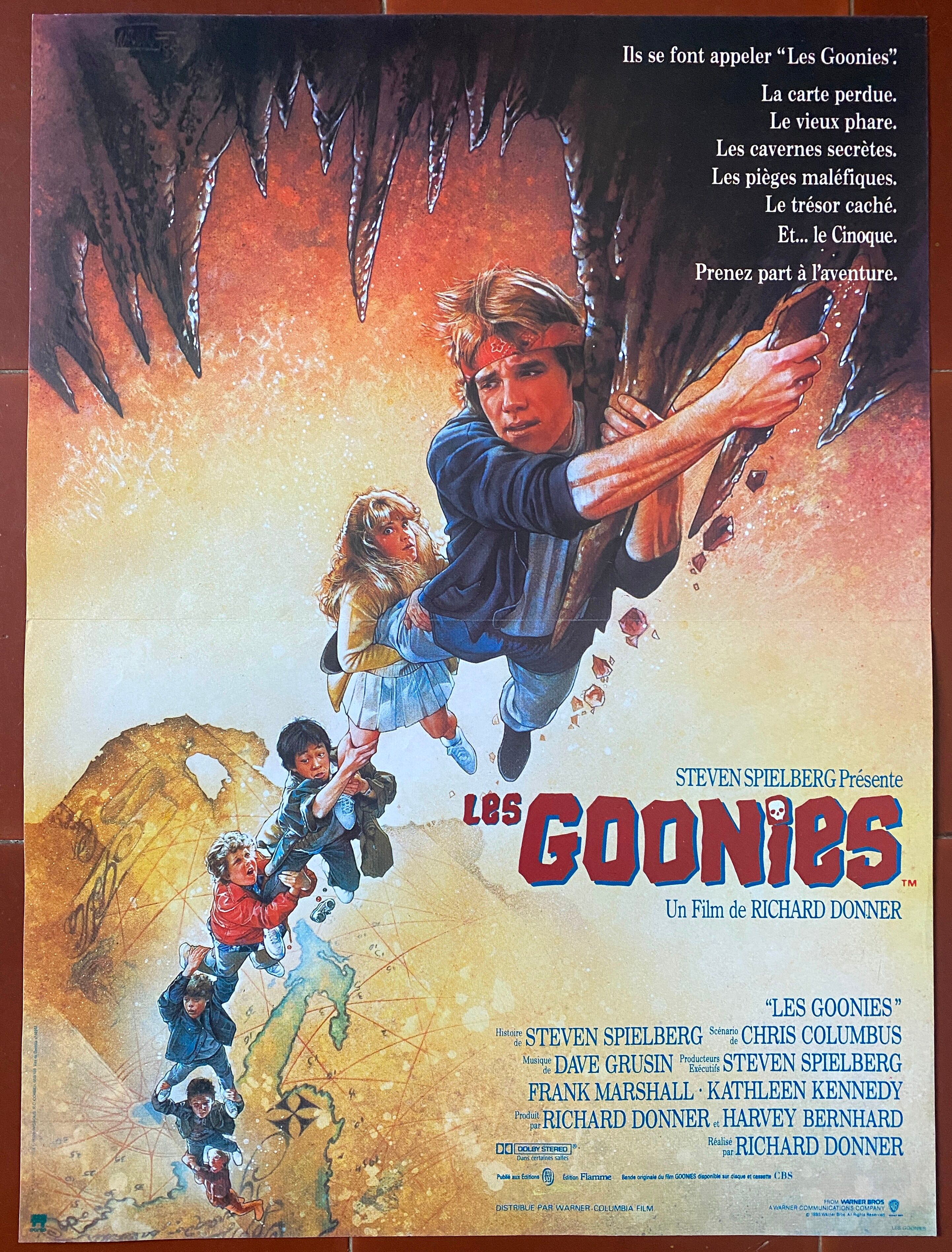 Original movie poster "The Goonies" Sean Astin, Richard Donner 40x60cm 1985