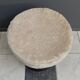 brown leatherette Pouf 1970s by VEB model 26W Raphael