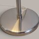 Brushed aluminium designer floor lamp - 90s modernist style