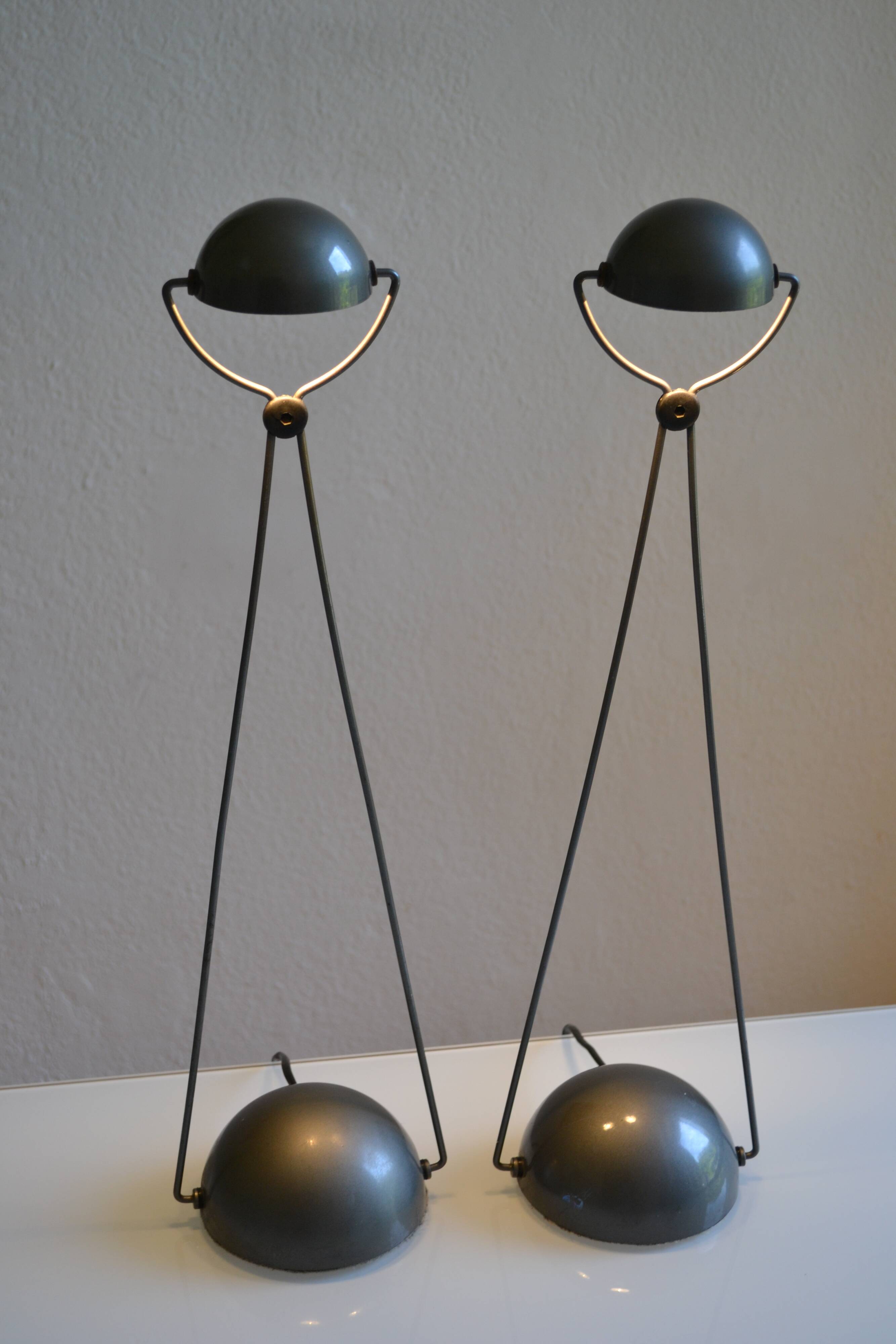 Paire de lampe postmoderniste " meridiana " par Paolo Piva pour stefano Cevoli