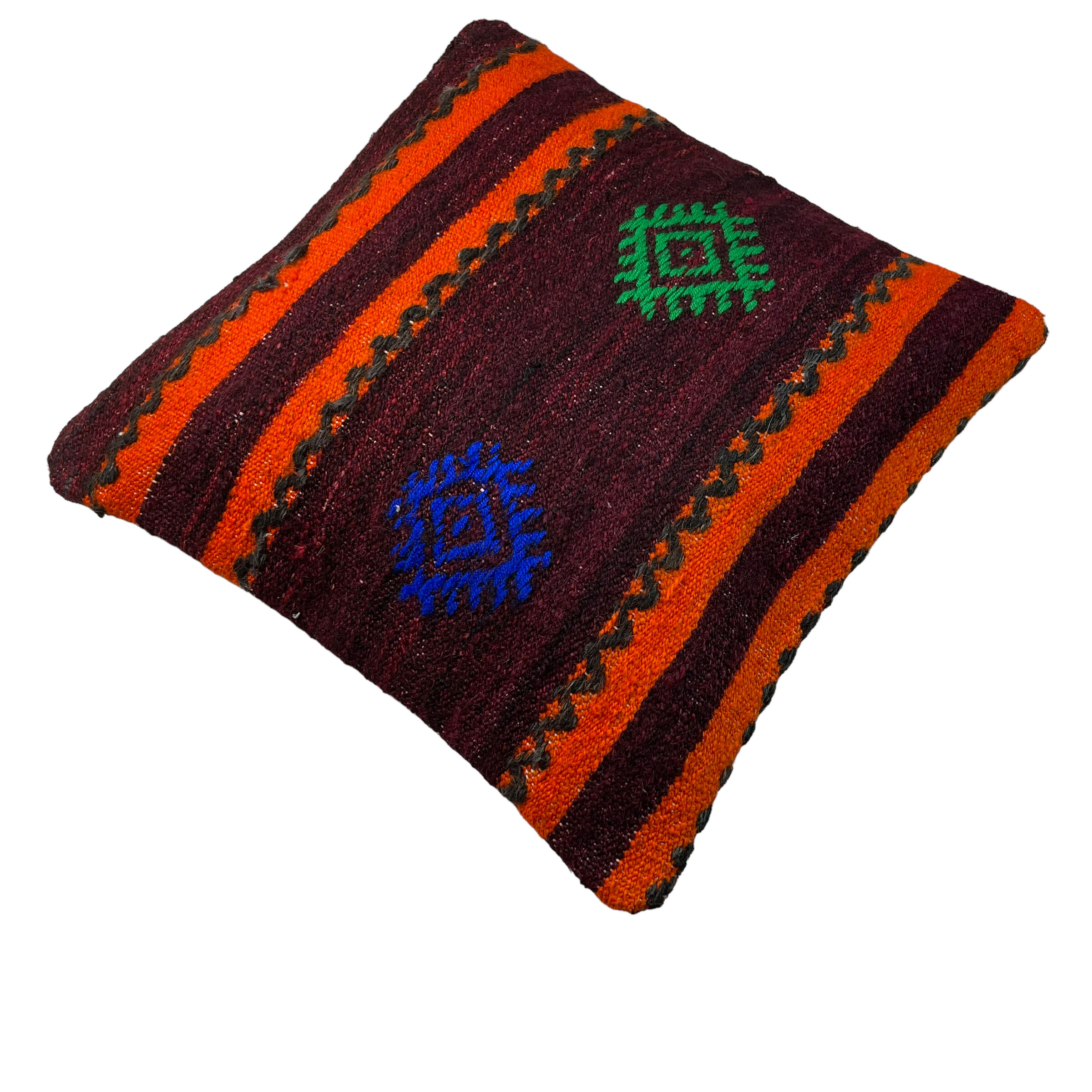 Vintage turkish Kilim cushion cover 40x40cm