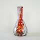 Glass vase, Italian design, 1970s, made in Italy