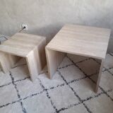 Travertine pull out tables