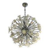 Contemporary "Bouquet" Flowers Murano Glass Sputnik Chandelier