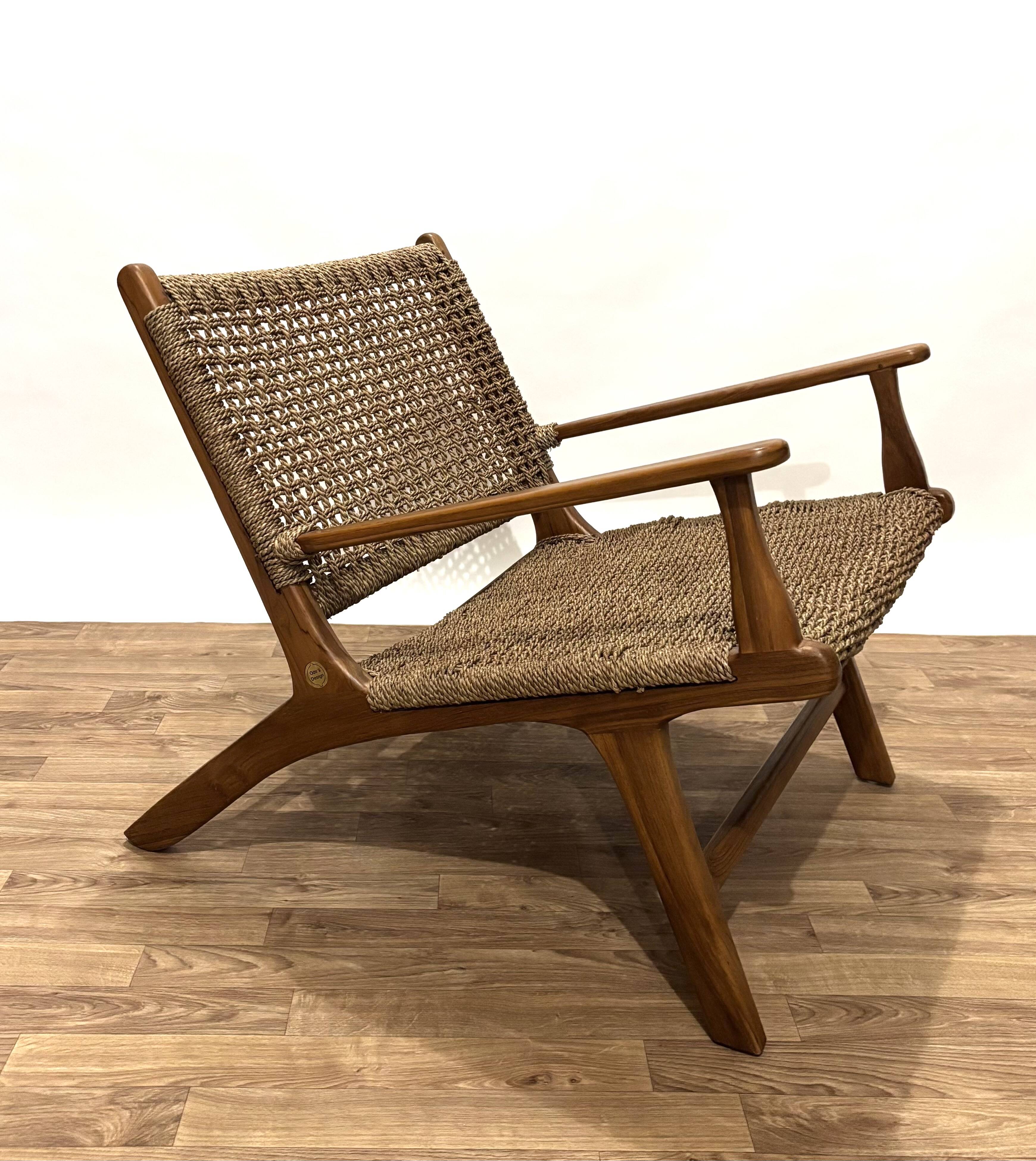 Pair of rope armchairs by Olivier de Schrijver