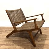 Pair of rope armchairs by Olivier de Schrijver