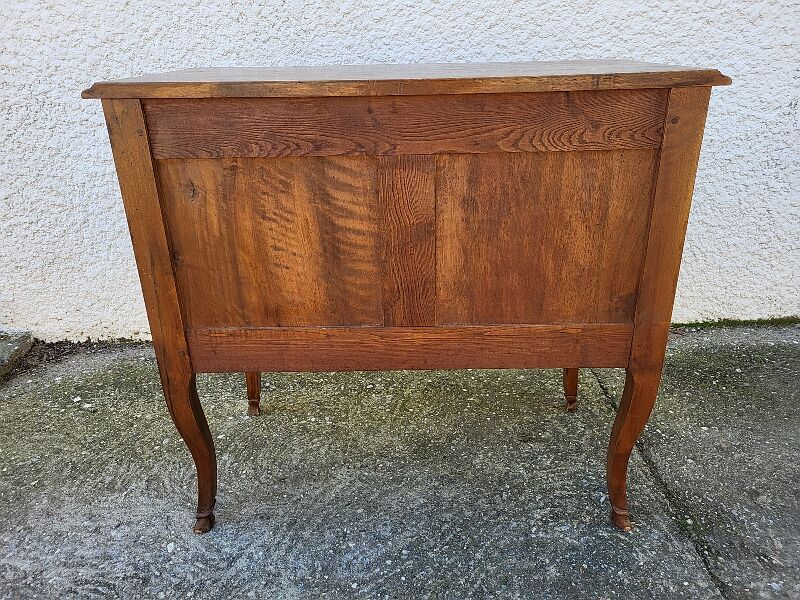 Chest of drawers in walnut jigsaw 2 drawers