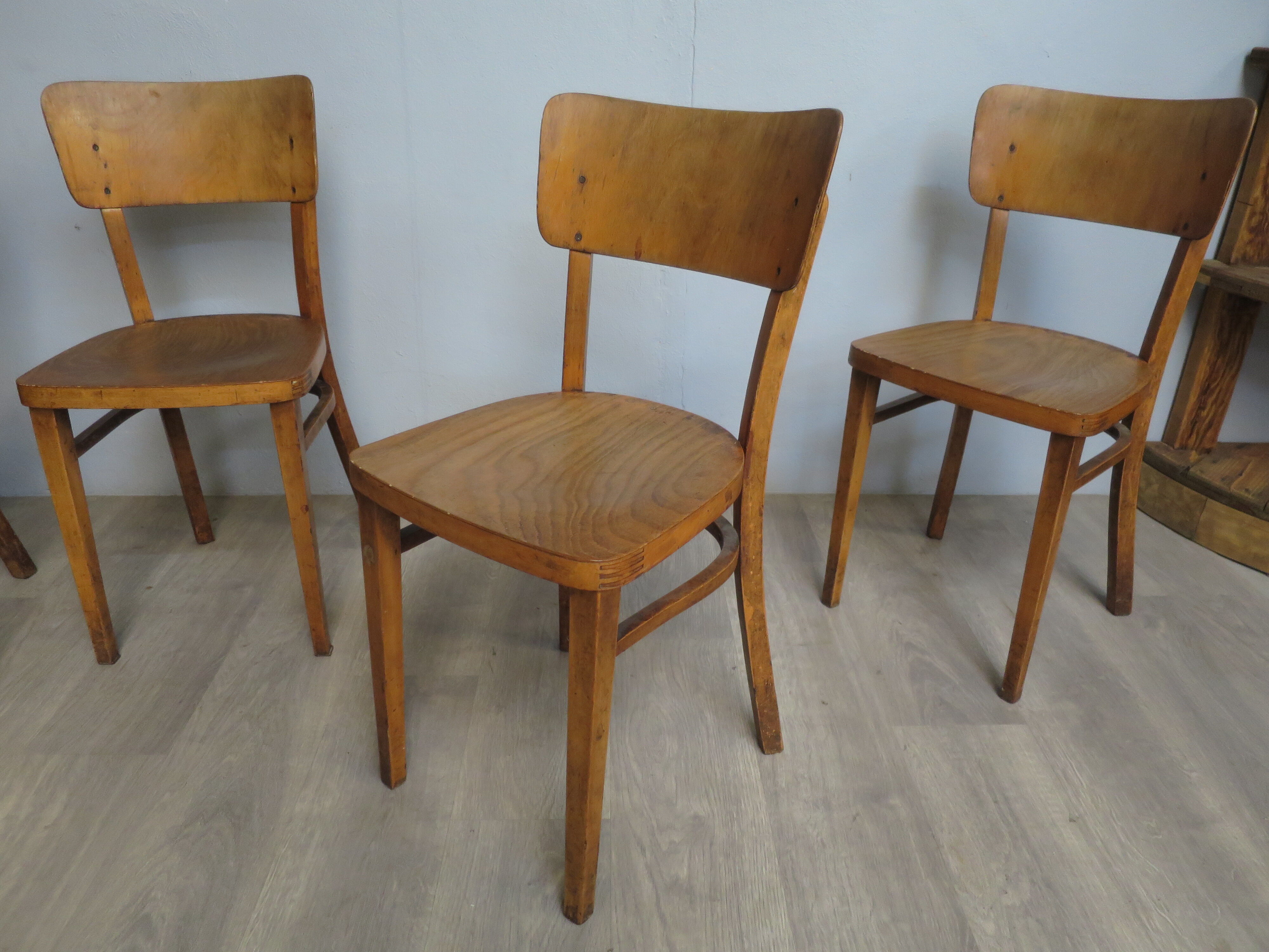 Ensemble de 4 chaises de bistrots thonet