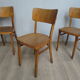 Ensemble de 4 chaises de bistrots thonet