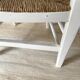 Fauteuil en bois et paille , esprit campagne