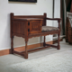 Commode assise en chêne années 1950 scandinave