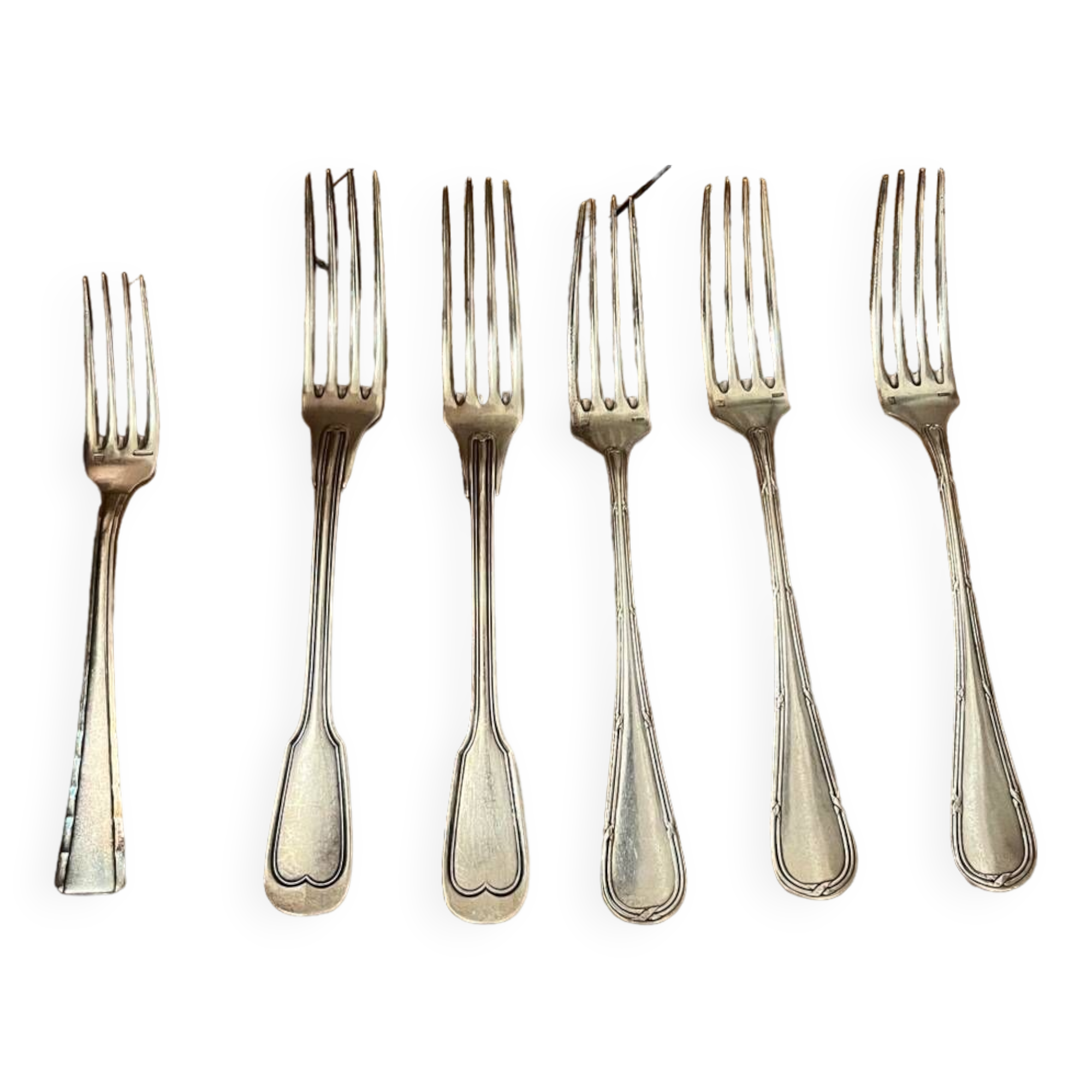 Antique silver forks