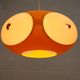 Massive Belgium Bug Eye Space Age UFO Lamp, Yellow Mid-Century Modern Light
