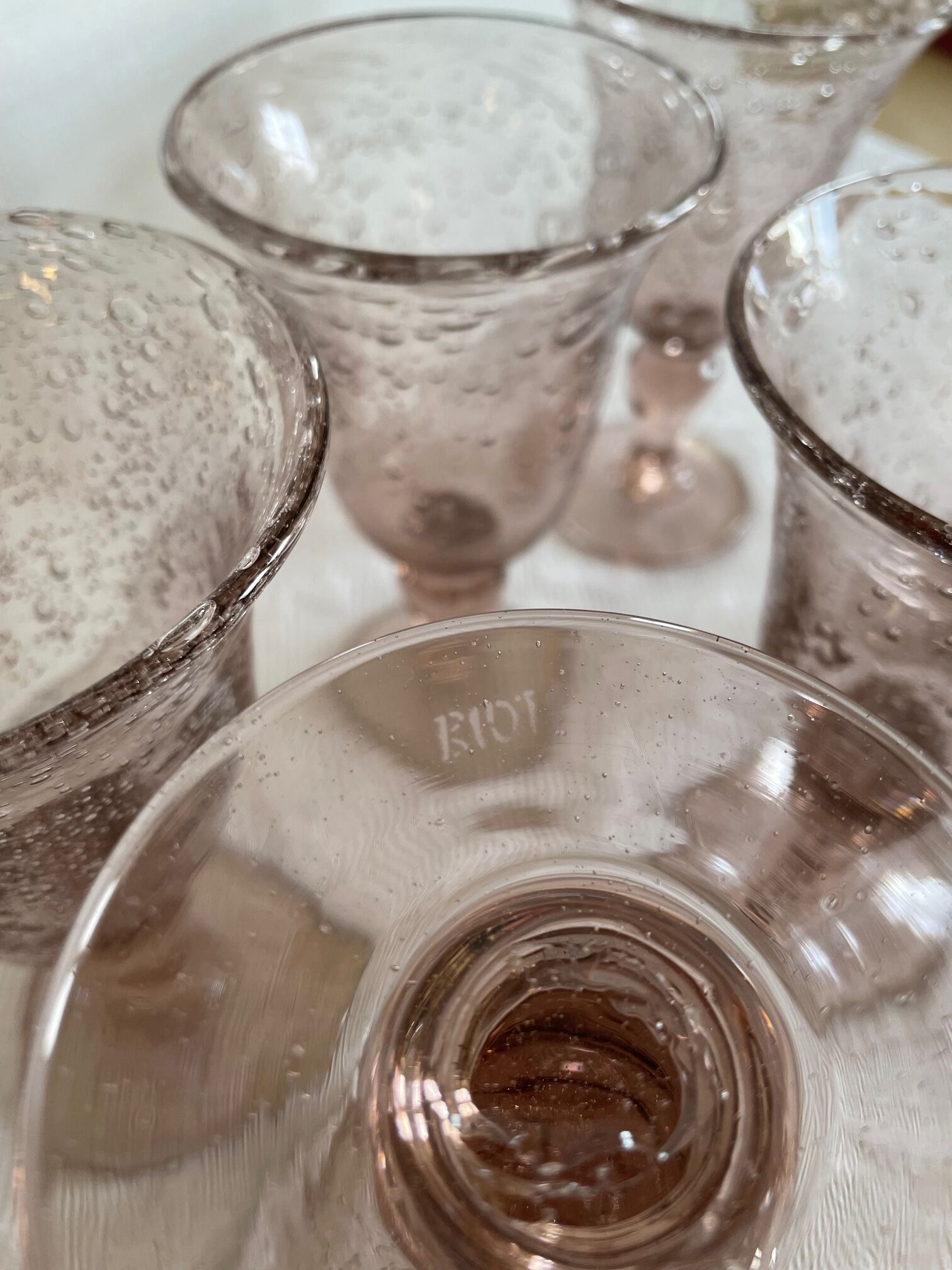 Set of biot foot glass 16 cm