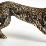 Vintage solid brass decorative dog