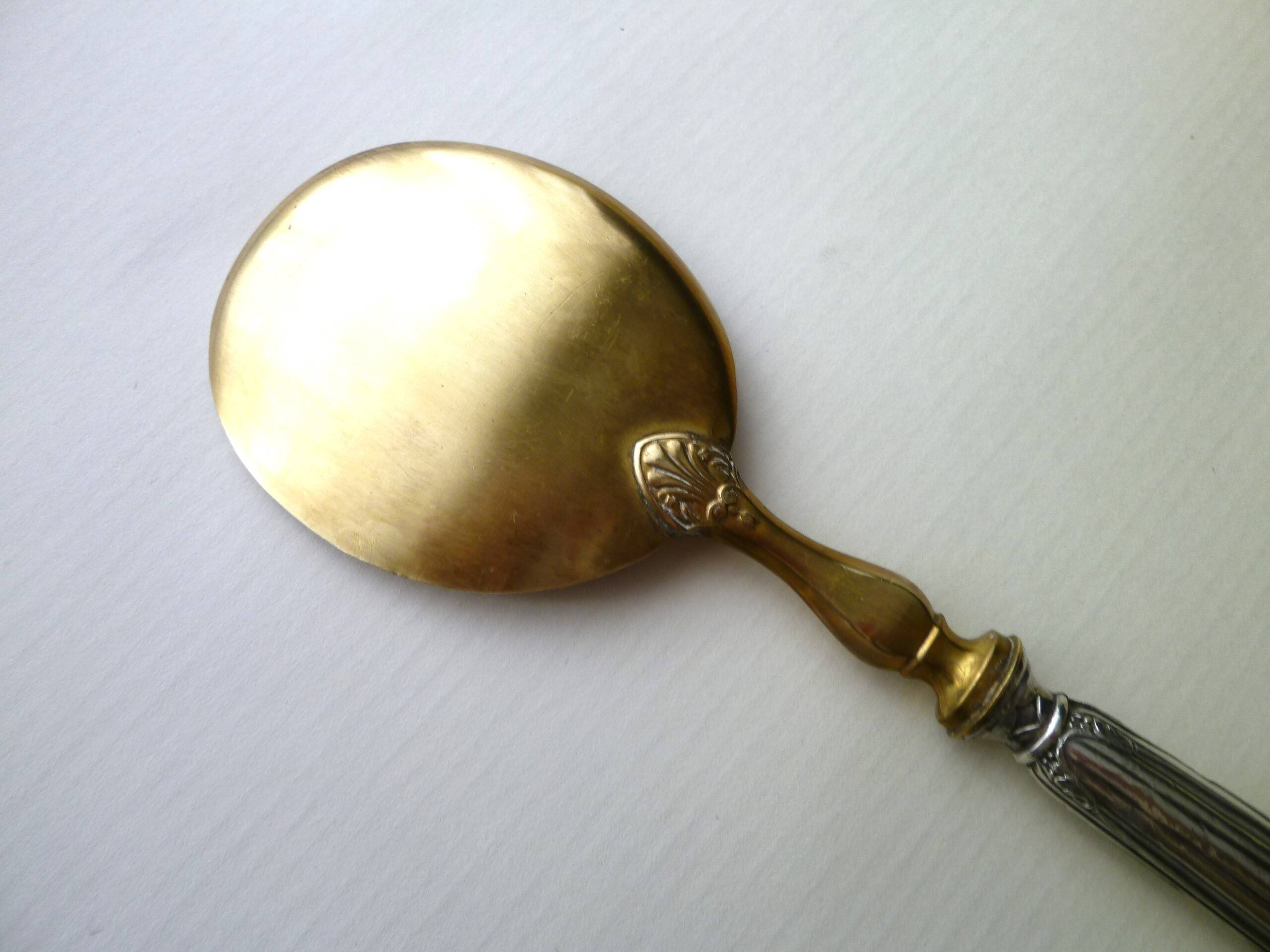 Old silver filled ice cream scoop
