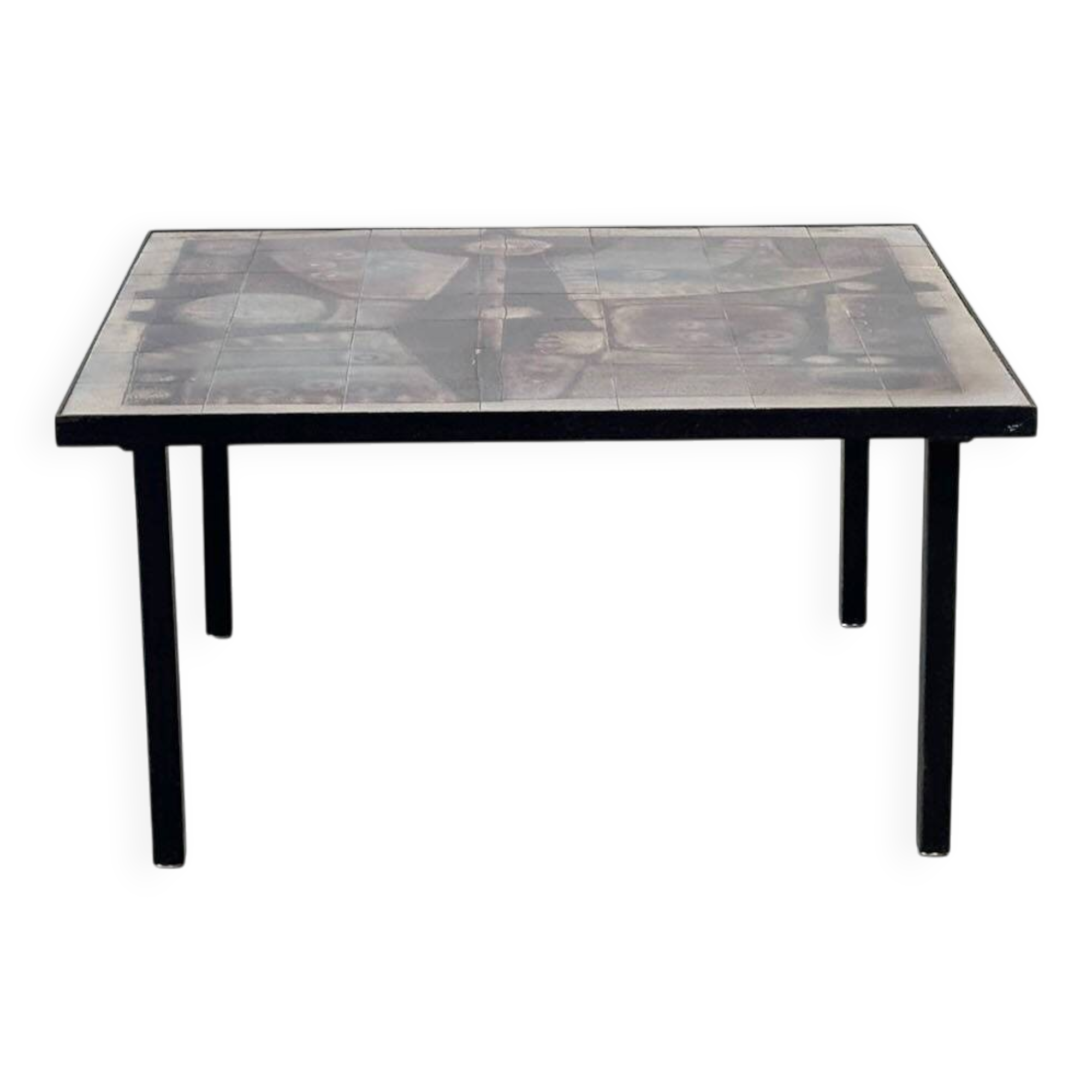 Belgian ceramic coffee table by Yves Rhayé
