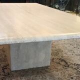Travertine lounge table