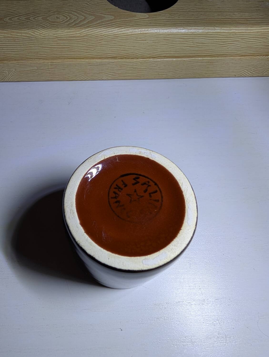 Earthenware ashtray from Salins-les-Bains