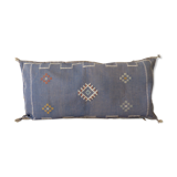 Coussin berbère bleu soie de cactus