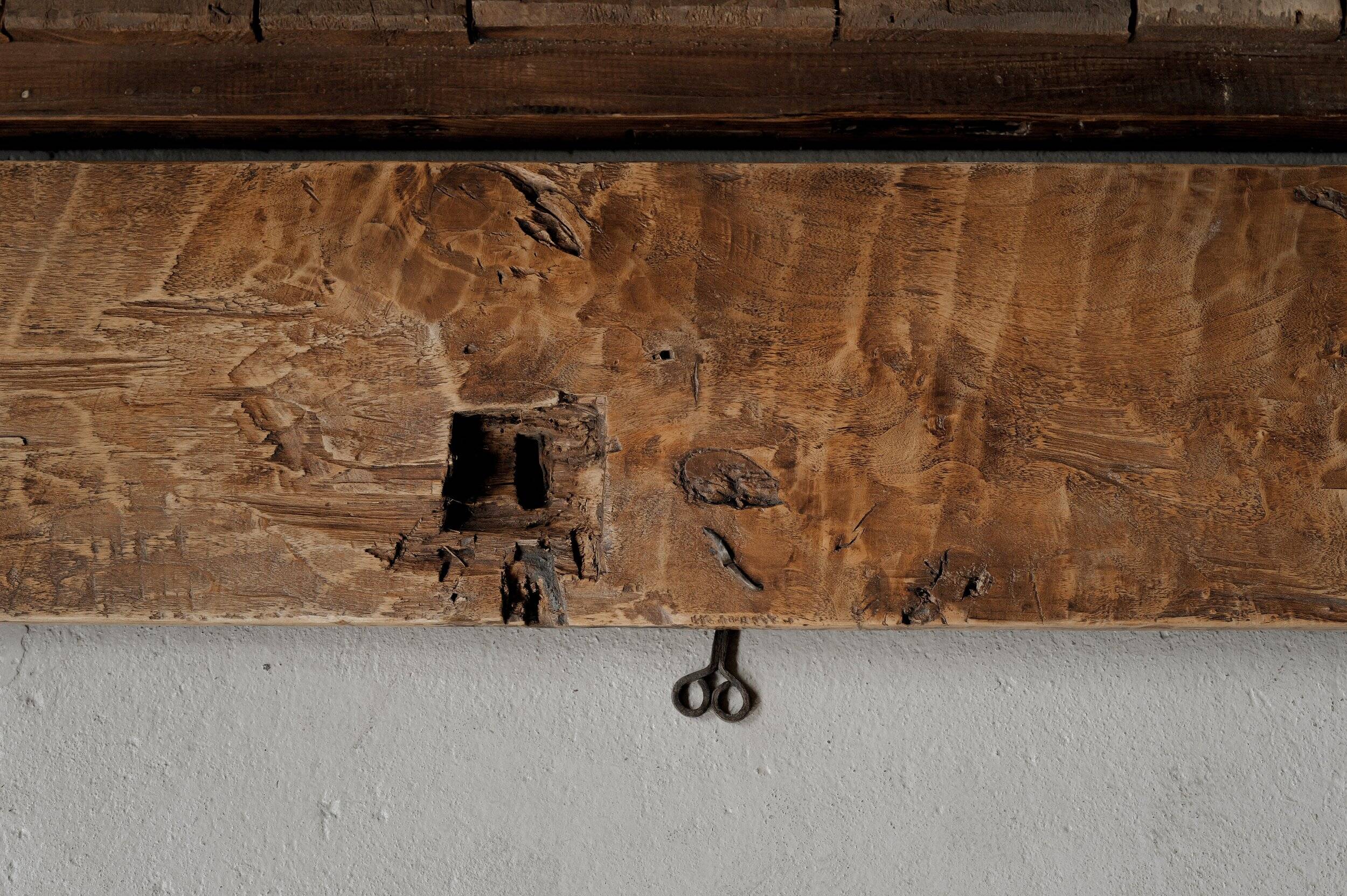 Folk art chest bench, Catalonia, 1800