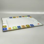 1970s Astonishing Tray By Albatros in Murano Glass. Made in Italy