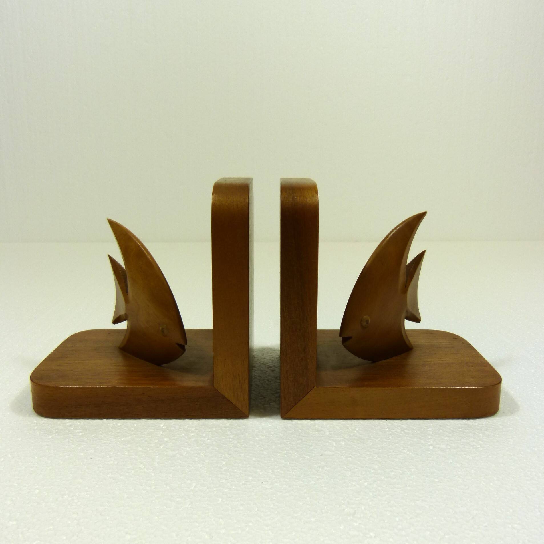 Teak book ends fishes 1960’s