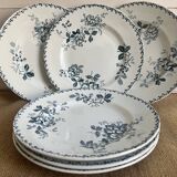 6 flat plates - Terre de fer, Acacia service